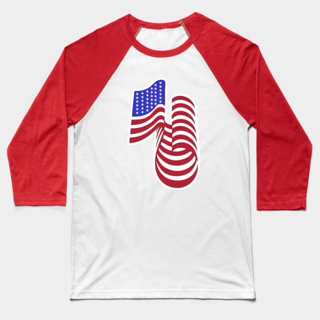 1776 - An American Tradition Baseball T-Shirt by EverGreene